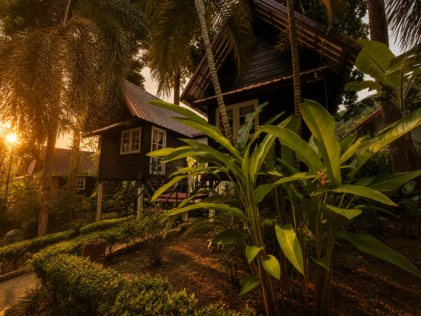 บรรยากาศยามเย็นที่ Vanara Retreat